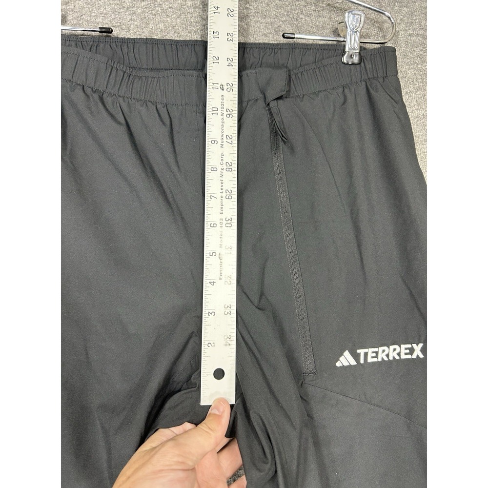 Adidas Terrex Rain Rdy Pants Mens Small Black Track Soccer Wind Mesh Lined - Picture 5 of 13